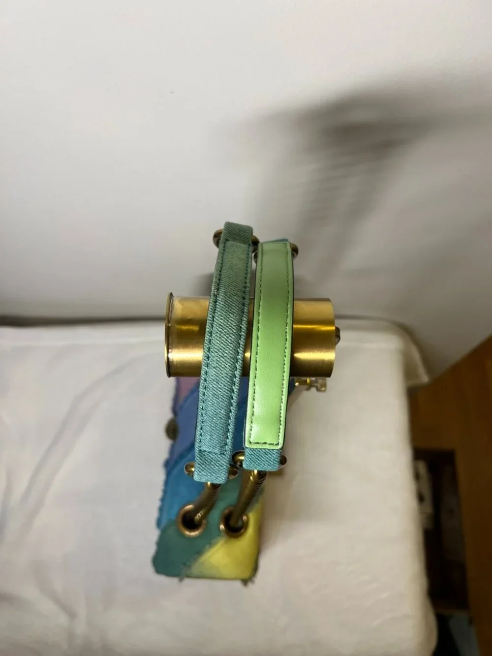 KURT GEIGER Large Kensington Multicolor Denim Crossbody Bag NWT - Picture 11 of 16